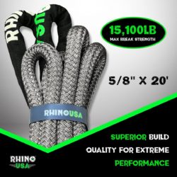 Rhino USA Kinetic Energy Recovery Rope (5/8″ x 20′)